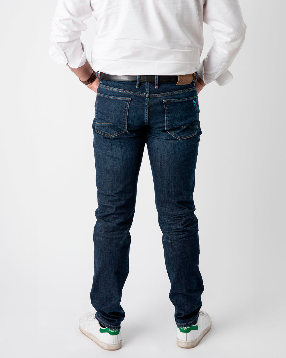 Le Beau Jean - jean homme Le Futé Dark Used - dos