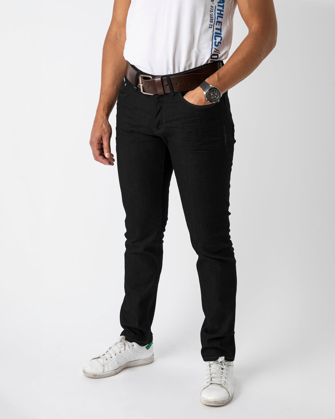 Le Beau Jean - jean homme Le Galbé Black - 3/4 avant