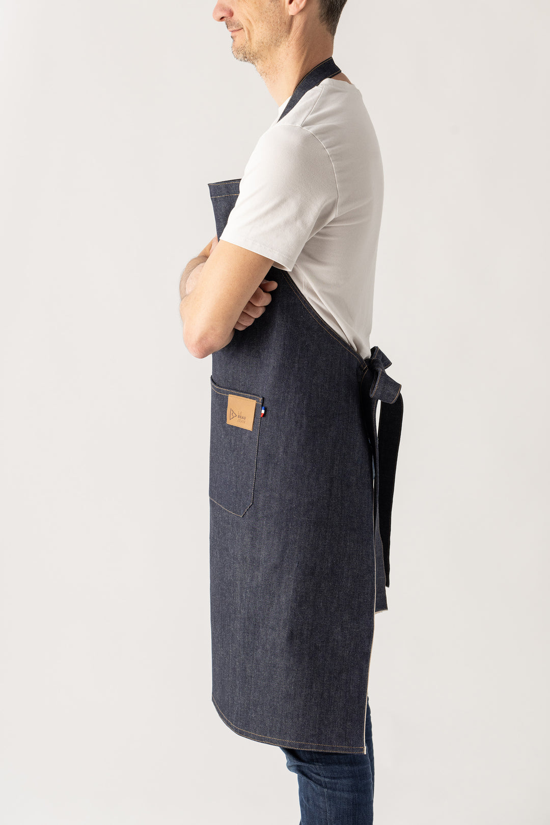 Tablier de cuisine en denim Selvedge