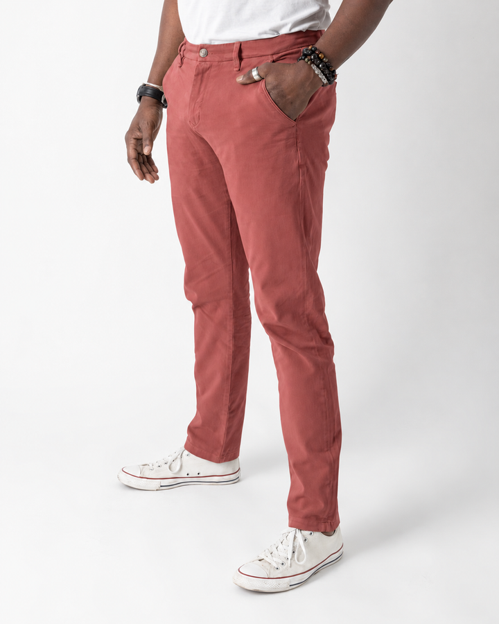 Chino homme - Le Galbé - Brique