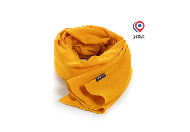 Chèche en coton ocre