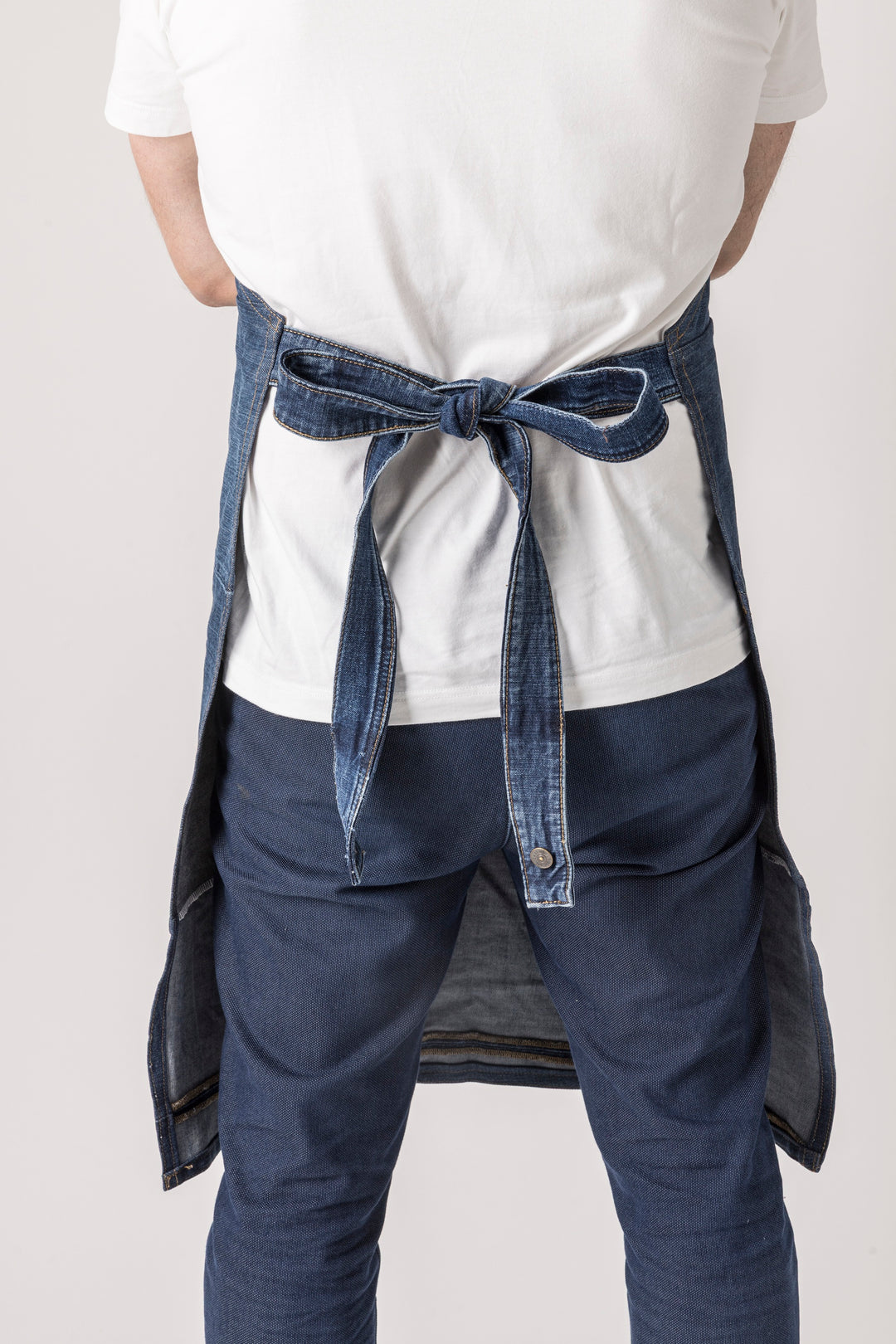 Tablier de barbecue en jeans surcyclés