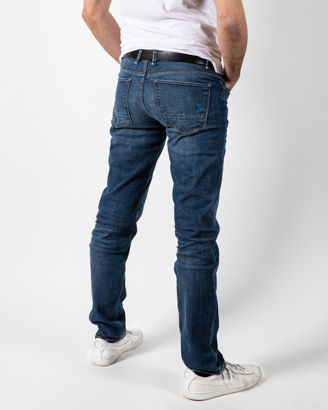 Jean Mid Blue Bleu Clair Homme Regular Tapered Le Classique
