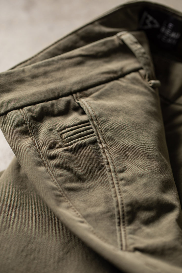 Le Beau Jean - Chino homme - Le Classique - Olive