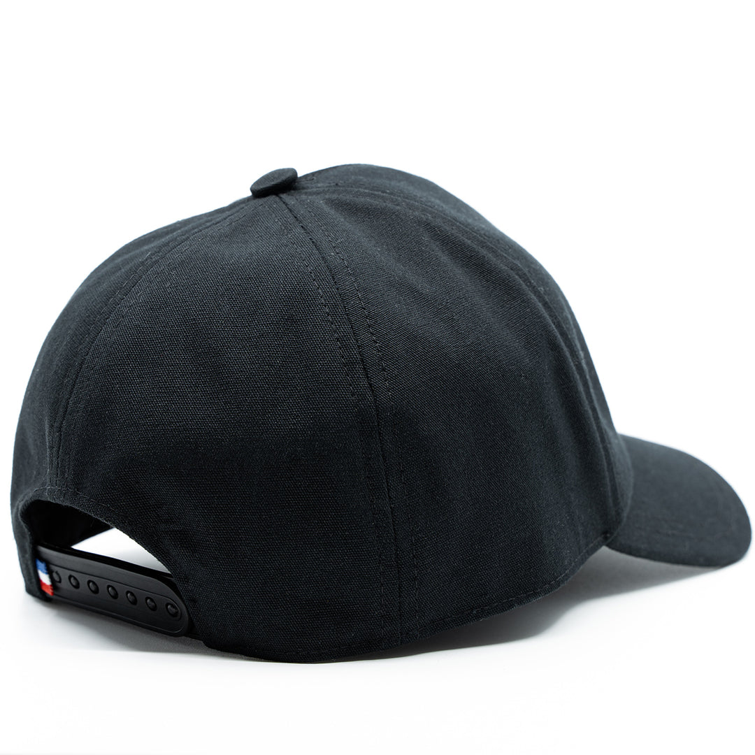 Le Beau Jean - Casquette en coton noir à logo brodé noir