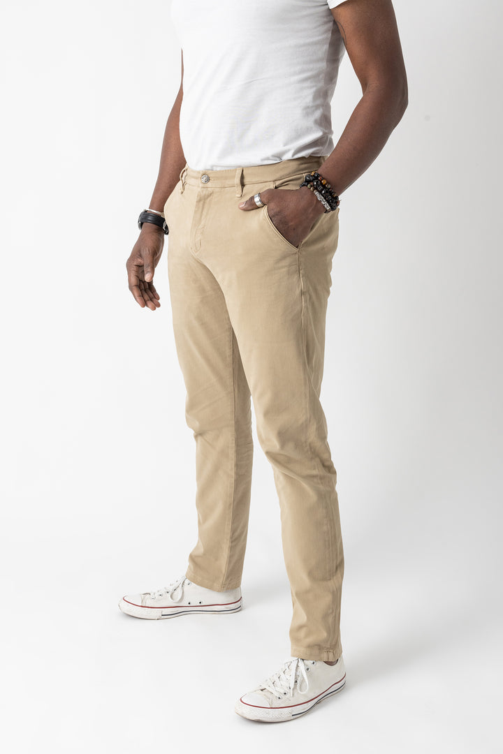 Le Beau Jean - Chino homme - Le Galbé - Beige