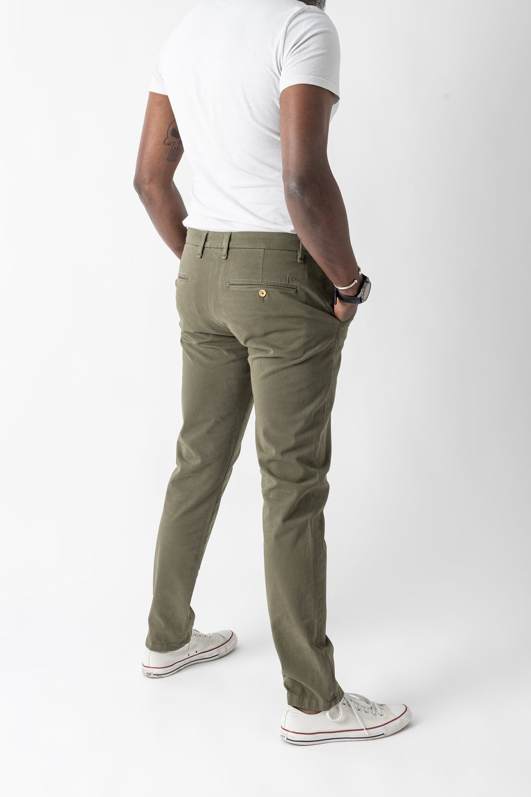 Le Beau Jean - Chino homme - Le Galbé - Olive