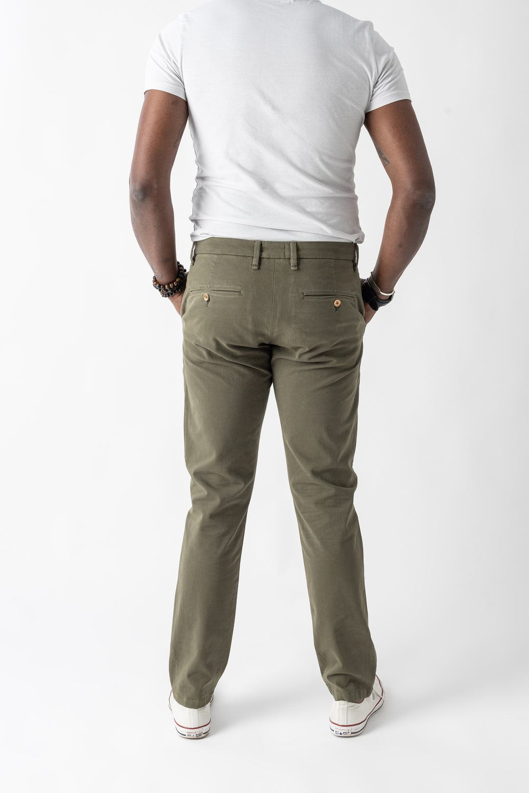 Le Beau Jean - Chino homme - Le Galbé - Olive